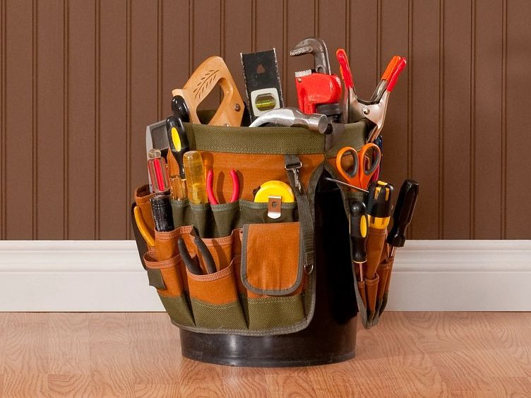 Flooring Installation Tools In A Tool Bag